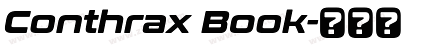 Conthrax Book字体转换